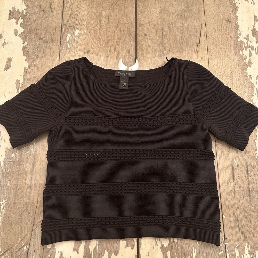 White House black market, black top, size small